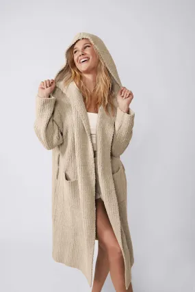 Ribbed Hooded Robe