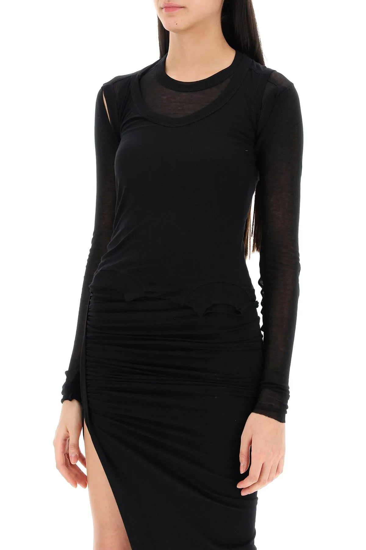 Rick Owens 'Banana' Convertible Layered Top