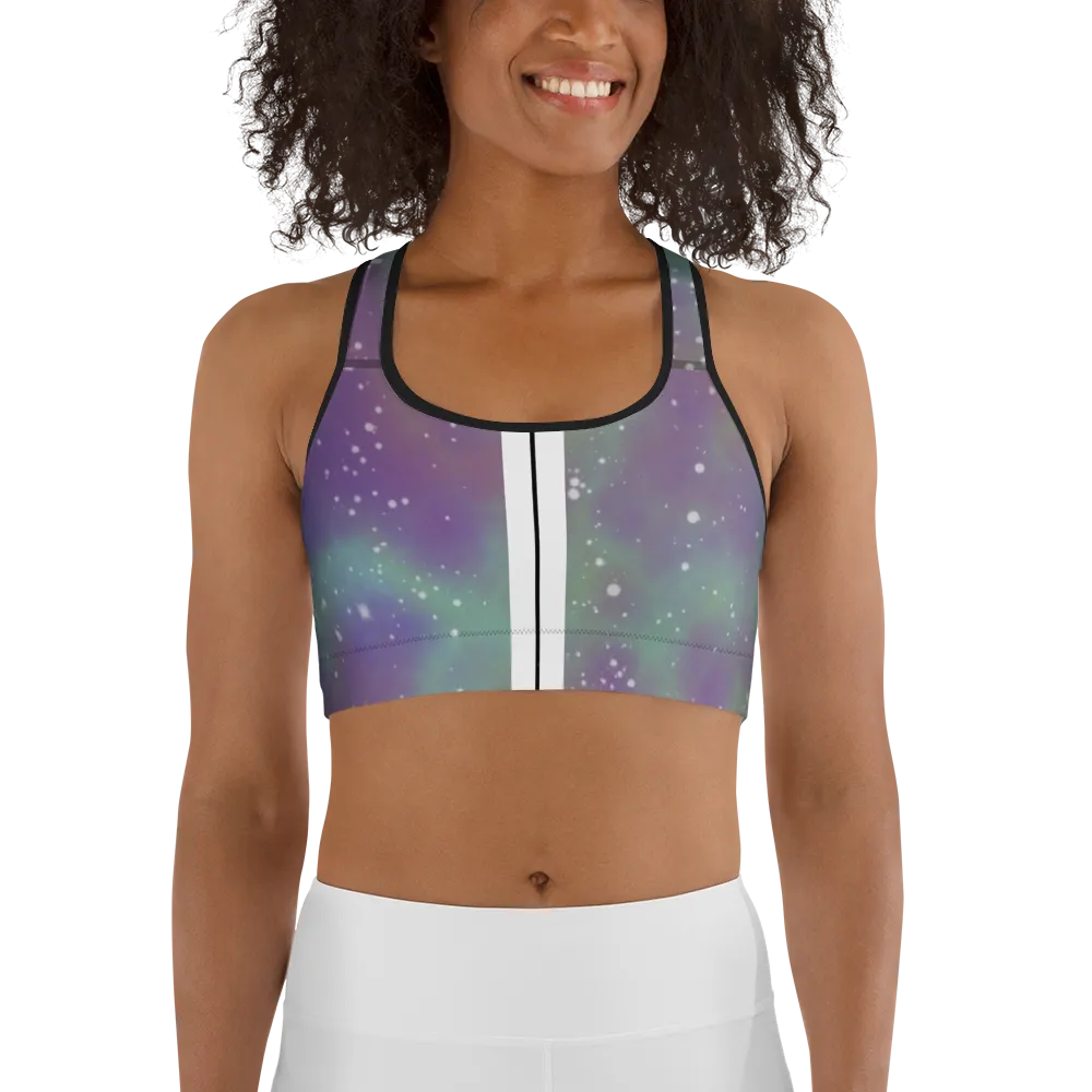 ROYAL ICONIC | Acid Wash Bleach Dye Galaxy Tie Dye Sports Bra Malibu Side Stripe Ascend Ether 2 Wash