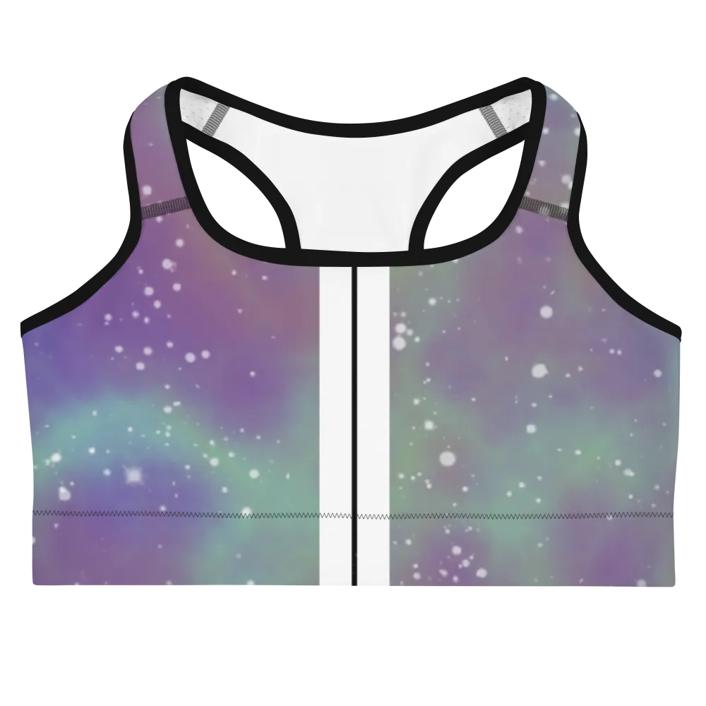 ROYAL ICONIC | Acid Wash Bleach Dye Galaxy Tie Dye Sports Bra Malibu Side Stripe Ascend Ether 2 Wash
