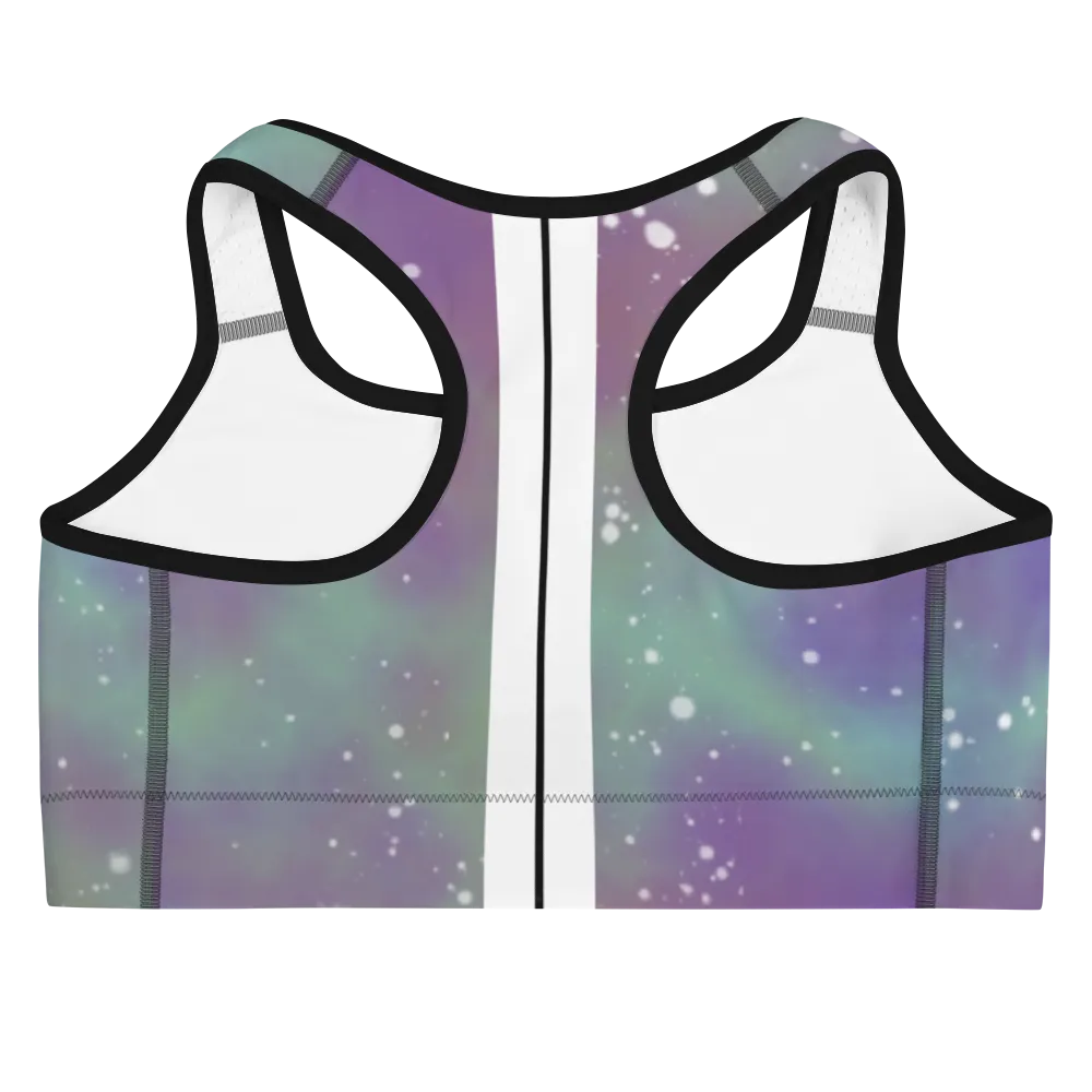 ROYAL ICONIC | Acid Wash Bleach Dye Galaxy Tie Dye Sports Bra Malibu Side Stripe Ascend Ether 2 Wash