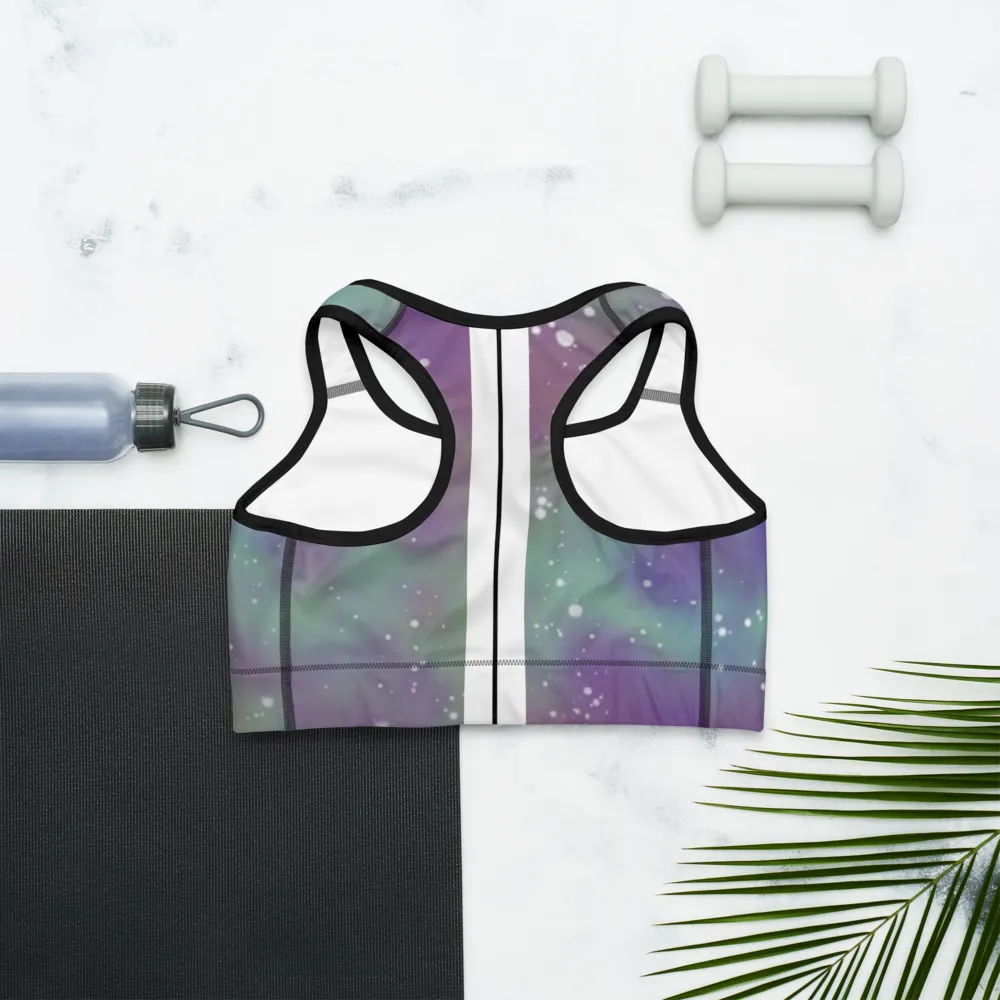 ROYAL ICONIC | Acid Wash Bleach Dye Galaxy Tie Dye Sports Bra Malibu Side Stripe Ascend Ether 2 Wash