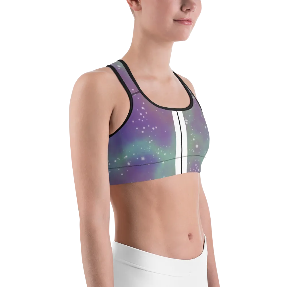 ROYAL ICONIC | Acid Wash Bleach Dye Galaxy Tie Dye Sports Bra Malibu Side Stripe Ascend Ether 2 Wash