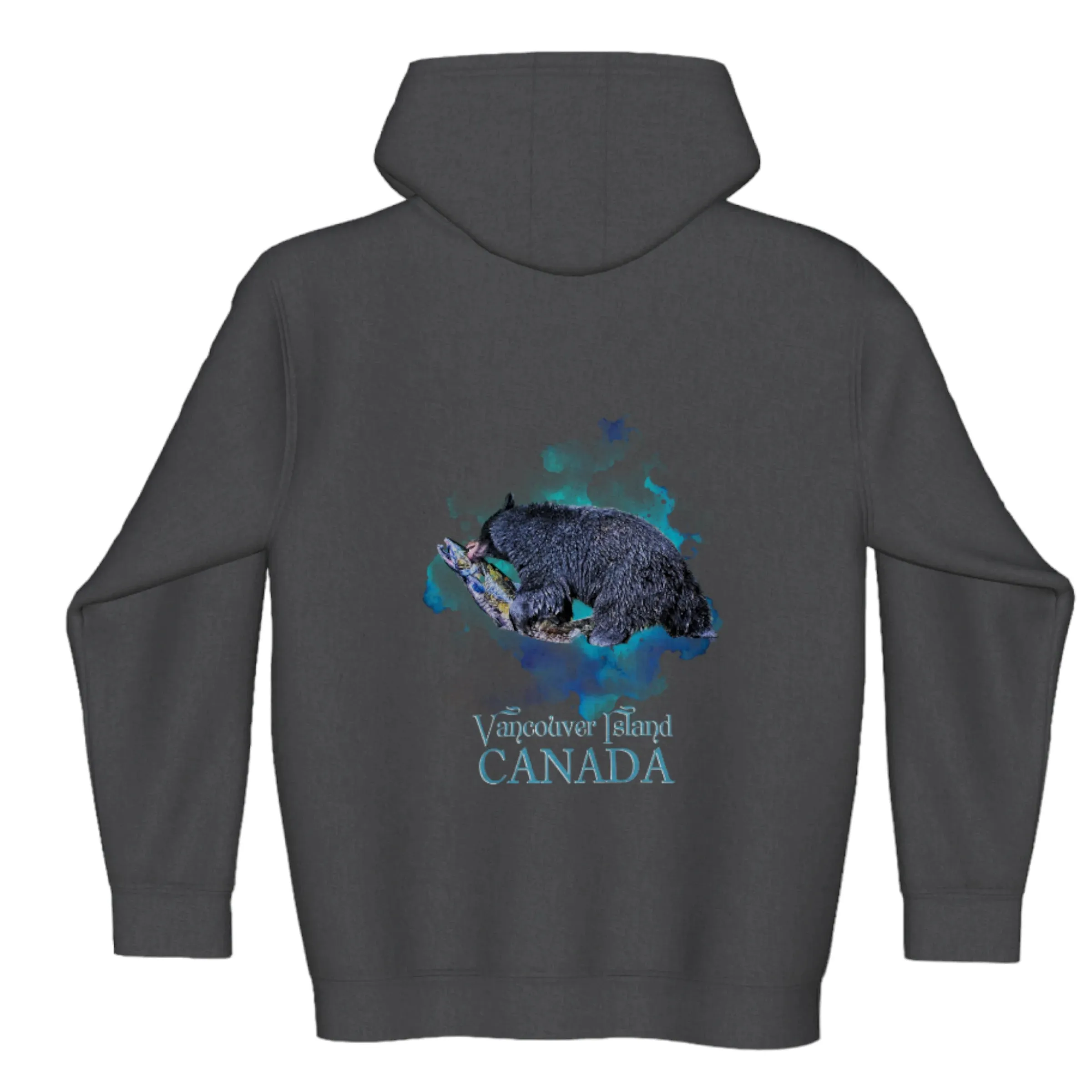 Salmon Bear Vancouver Island Canada Premium Zipper Hoodie