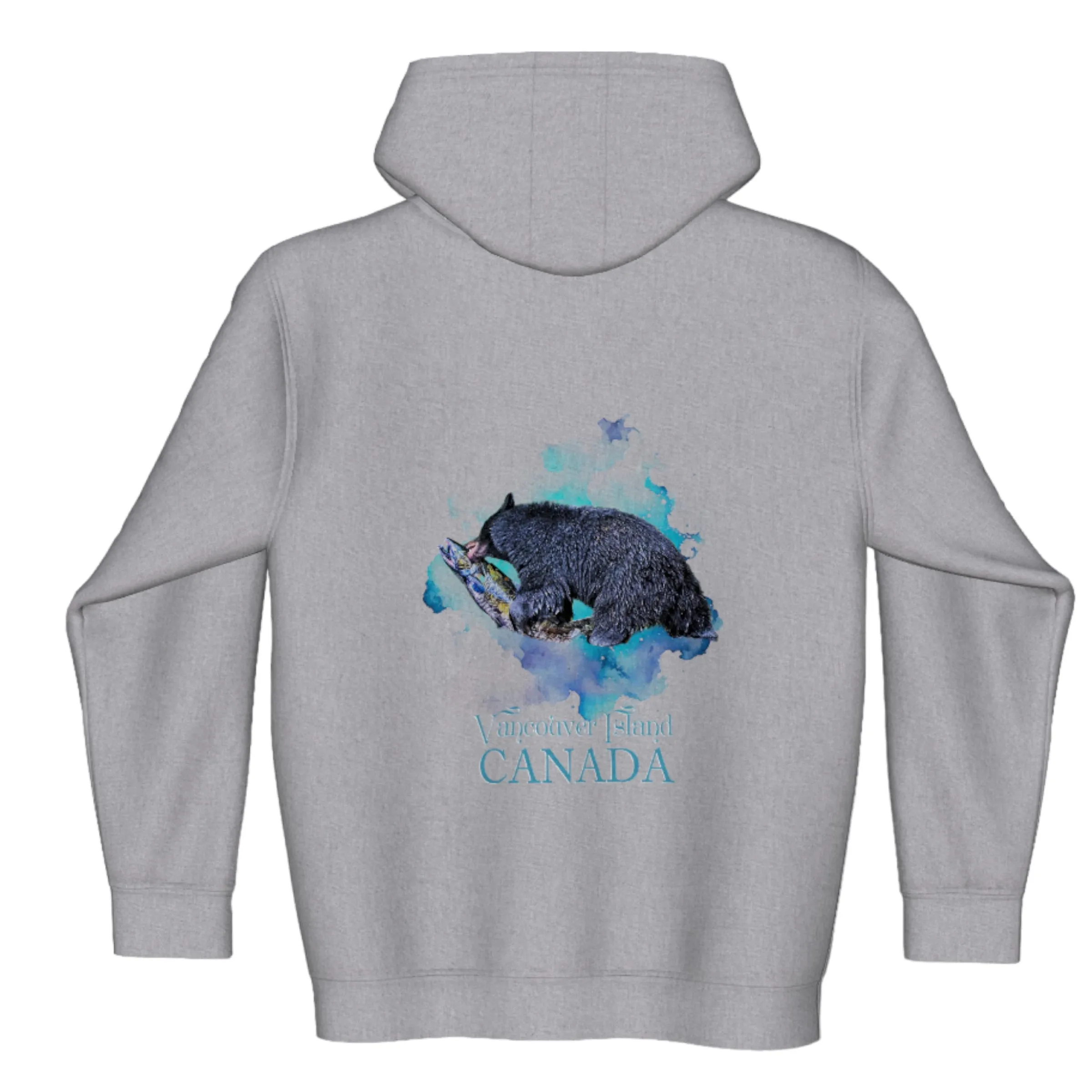 Salmon Bear Vancouver Island Canada Premium Zipper Hoodie