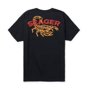 SEAGER FAT TAIL TEE - BLACK