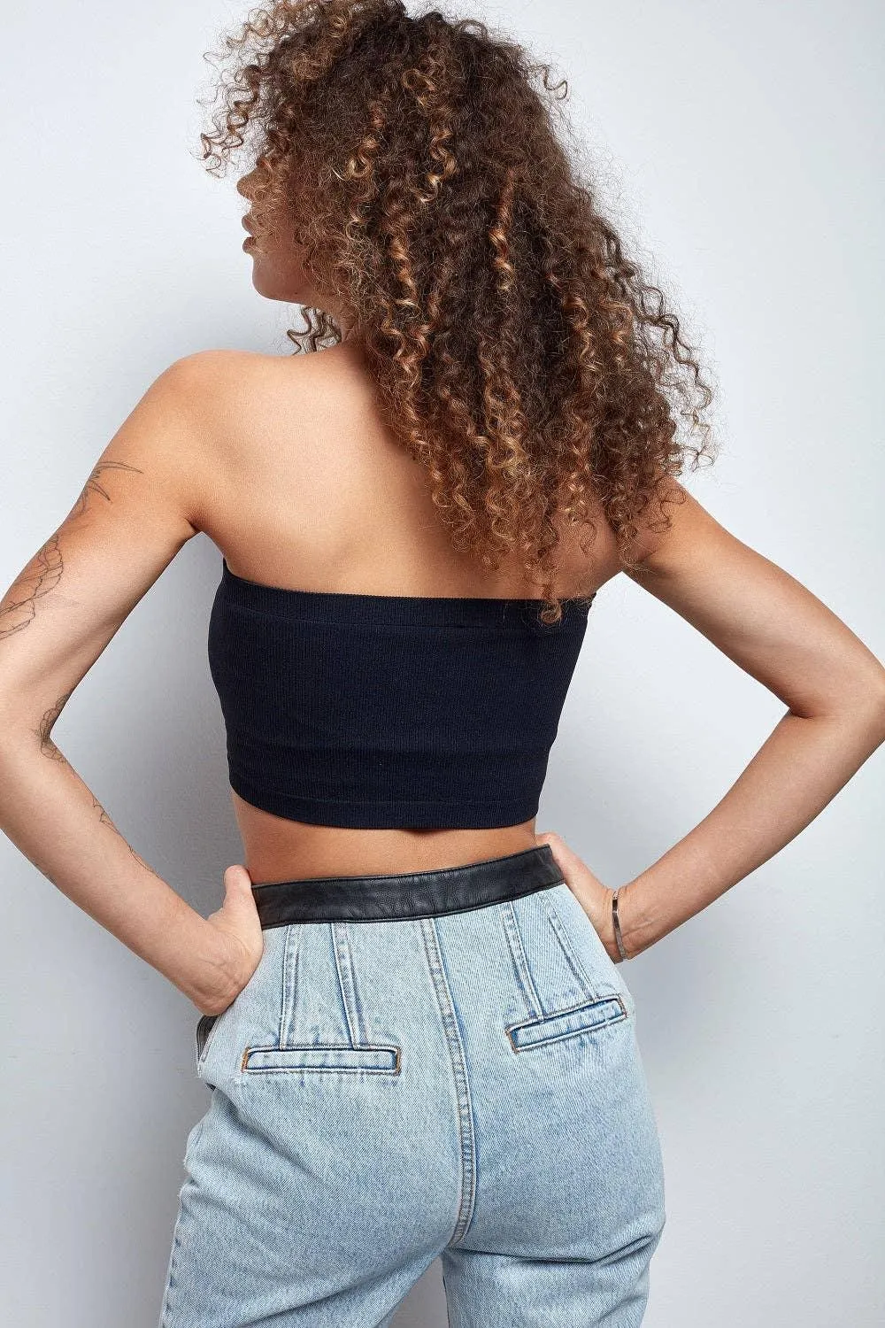Seamless Double Layered Bandeau Tops SKT3003