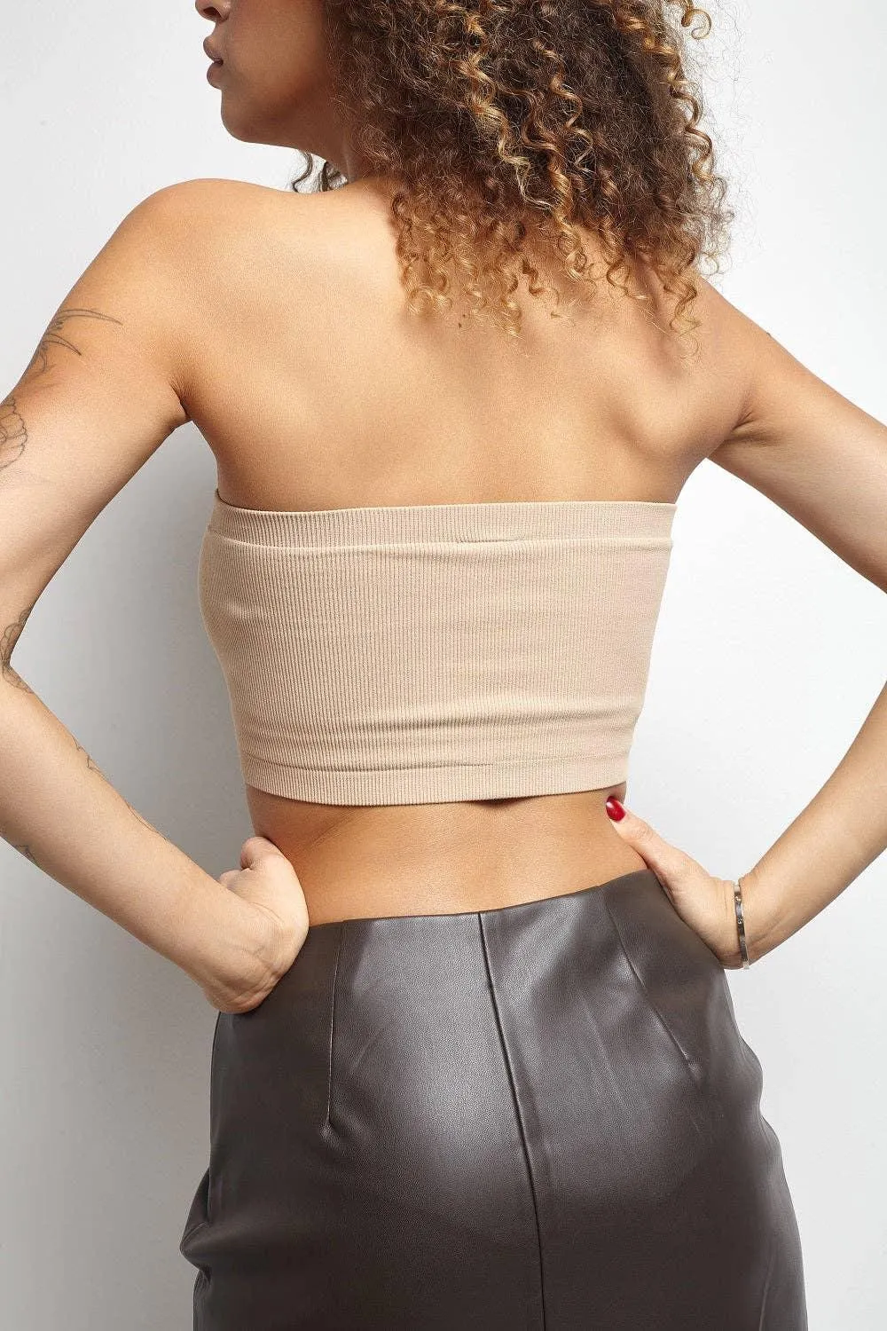 Seamless Double Layered Bandeau Tops SKT3003
