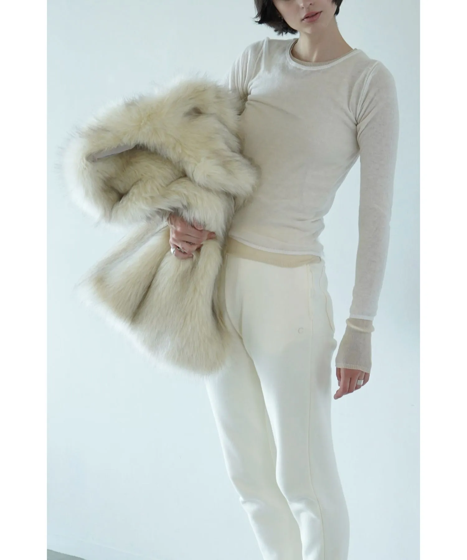 Sheer Layered Knit Tops