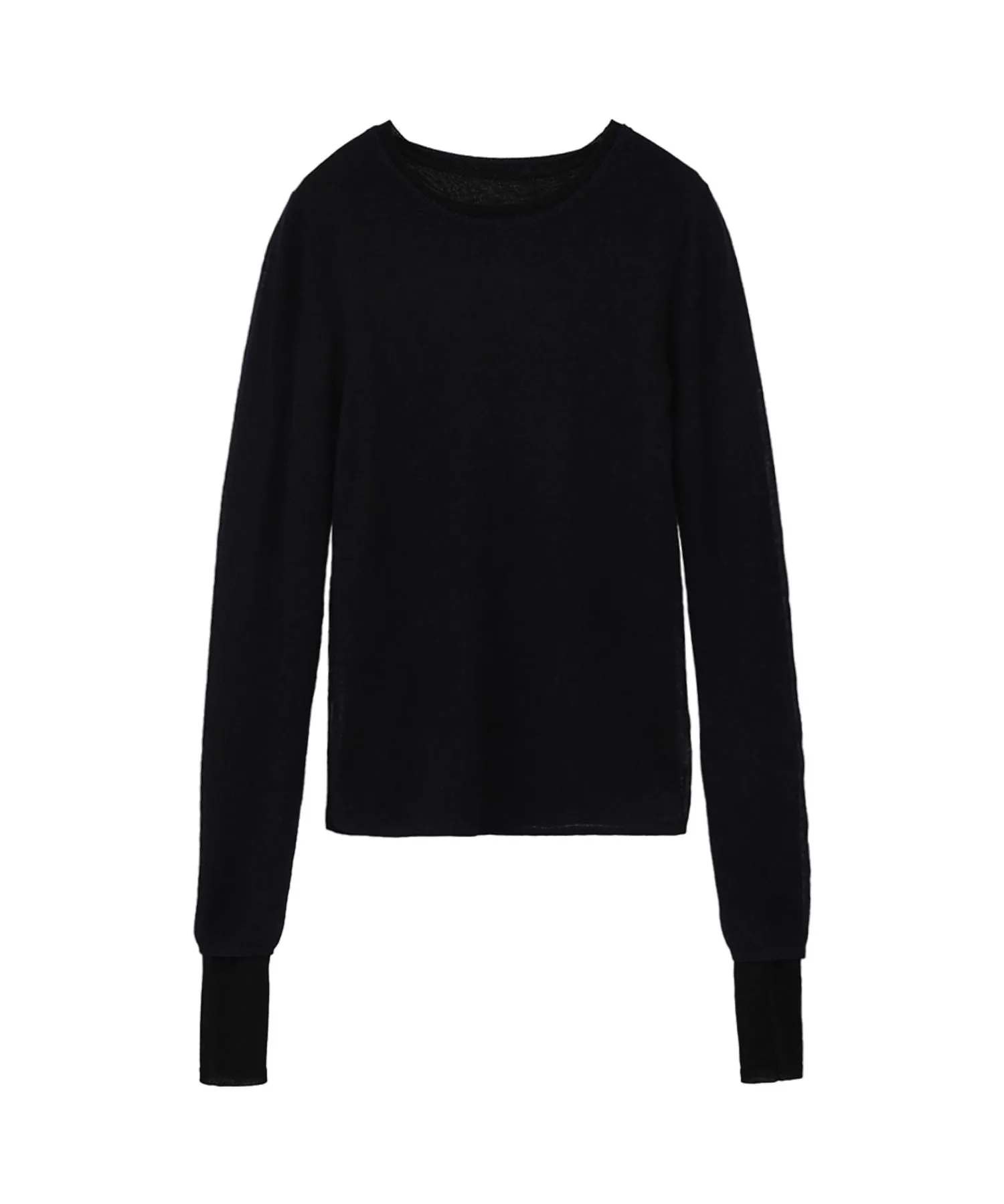 Sheer Layered Knit Tops