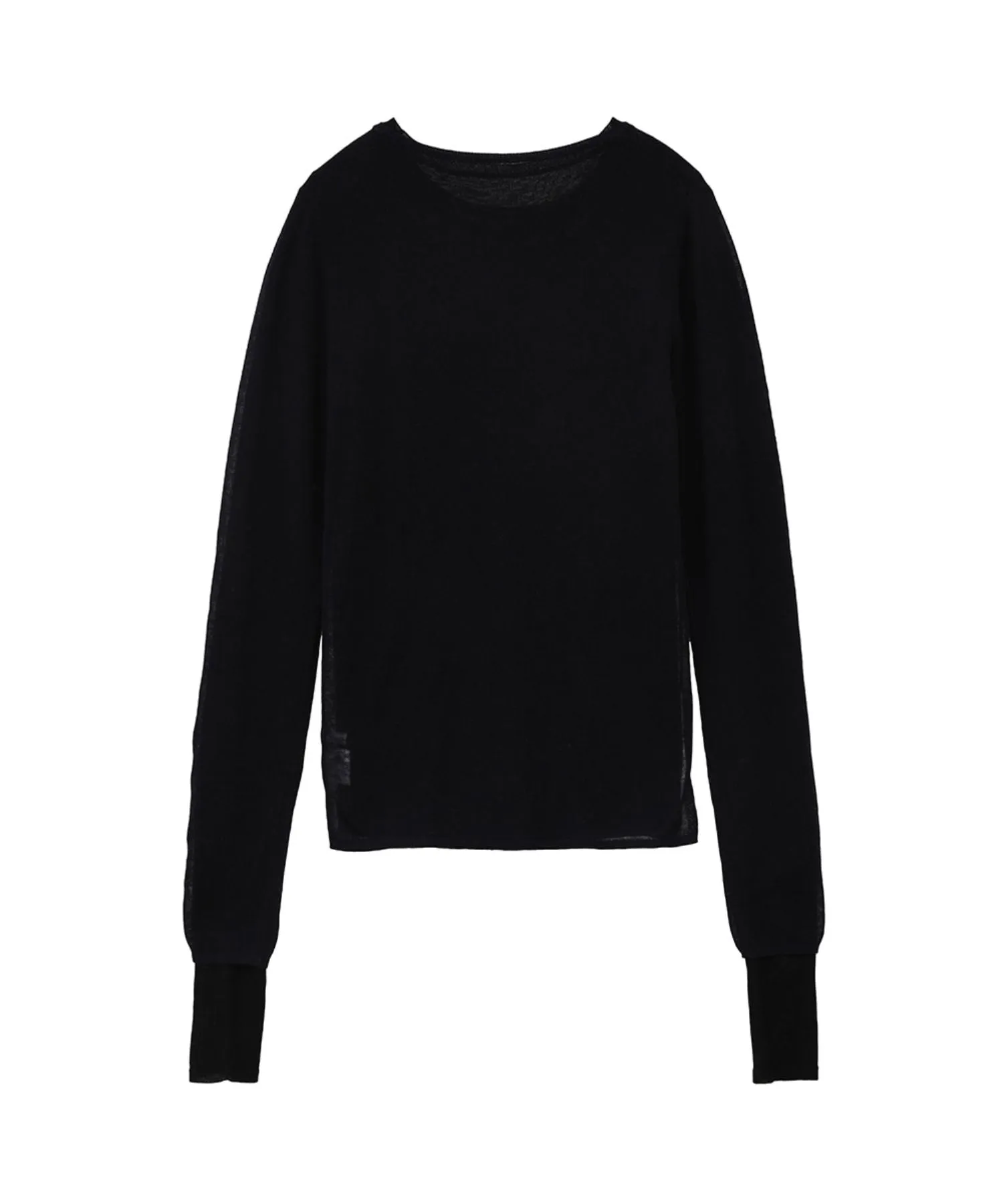 Sheer Layered Knit Tops