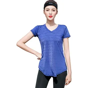 Sidiou Group Anniou Breathable Elastic Fitness Top Outdoor UPF 50  Sun Protective Sports Top Quick Dry Yoga Running Training T Shirt