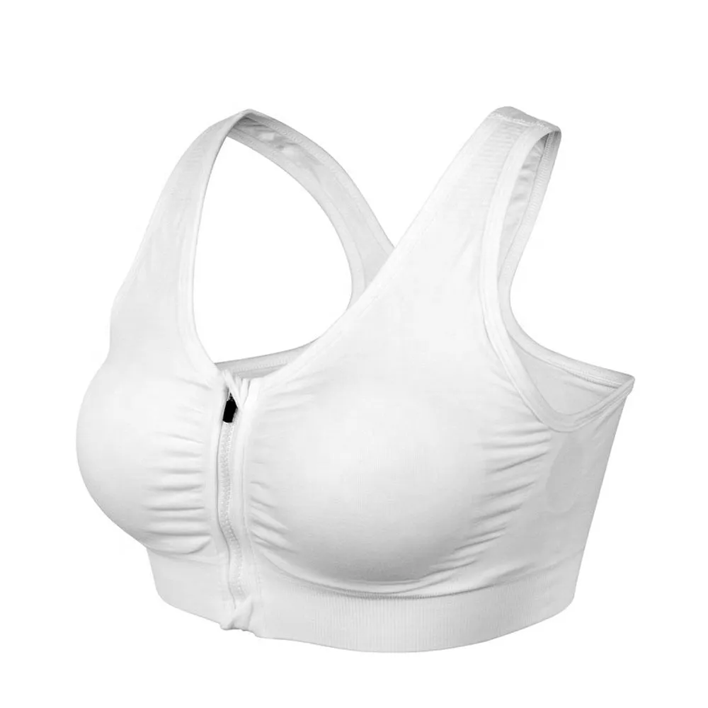 Sidiou Group Sports Bra Front Zip Wear Tops Women Yoga Bra Plus Size Gym Sexy Fitness Clothing