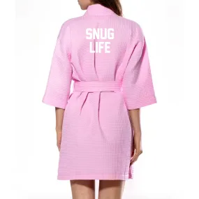 SNUG LIFE [ KIMONO WAFFLE ROBE]