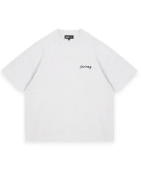 Summit T Shirt Chain Stitch Marl Grey
