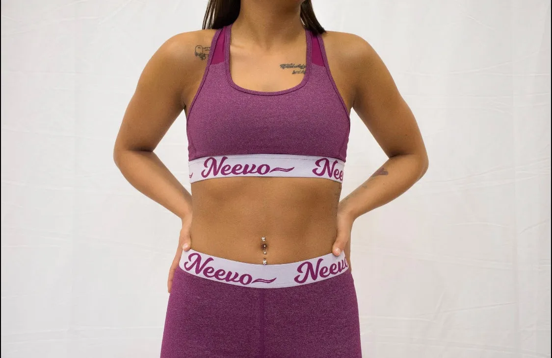Ultra-Flex Leggings "Wine Berry with Chatelle Band"