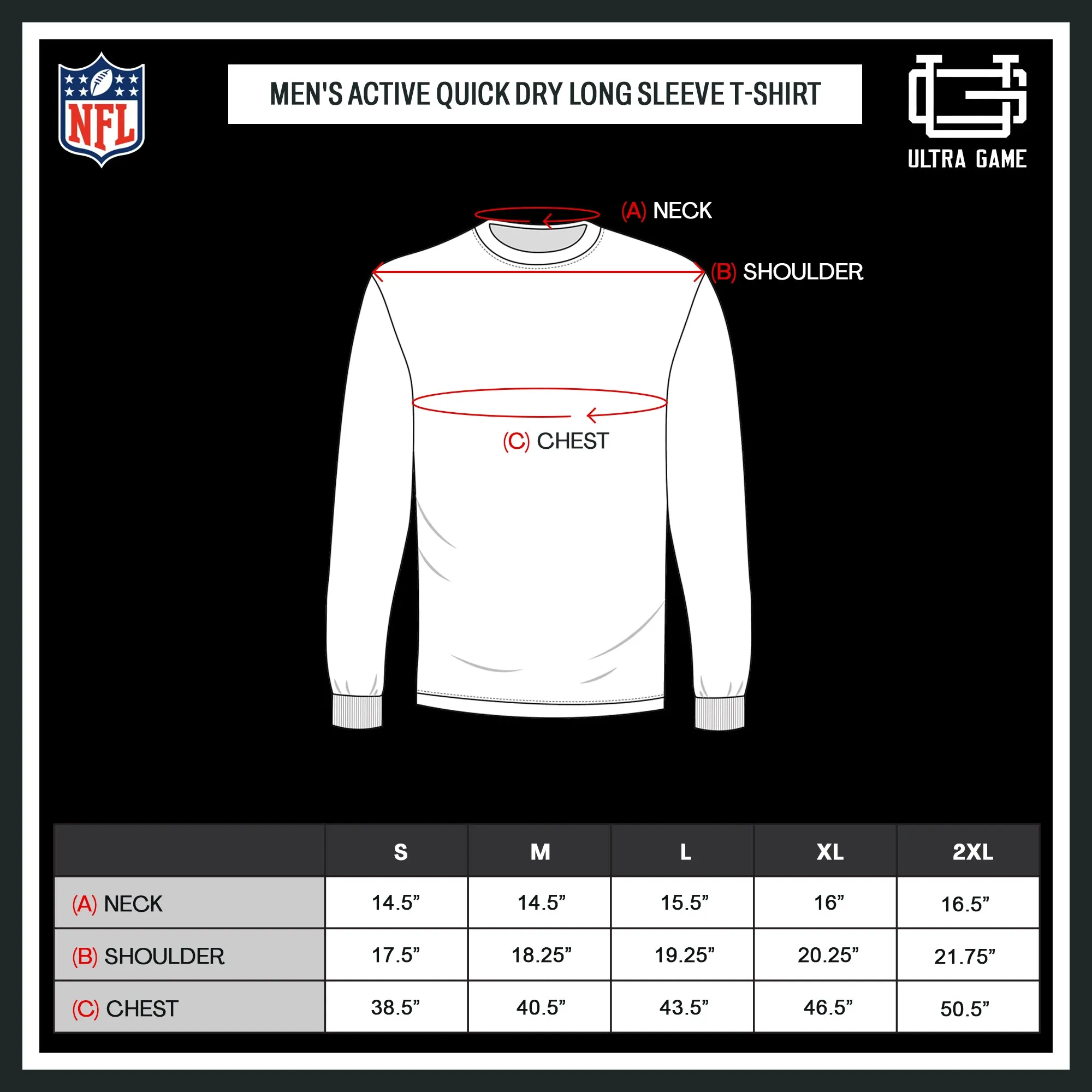 Ultra Game NFL Official Adults Super Soft Game Day Long Sleeve T-Shirt - Unisex New York Giants|New York Giants