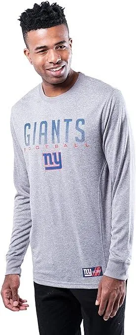 Ultra Game NFL Official Adults Super Soft Game Day Long Sleeve T-Shirt - Unisex New York Giants|New York Giants