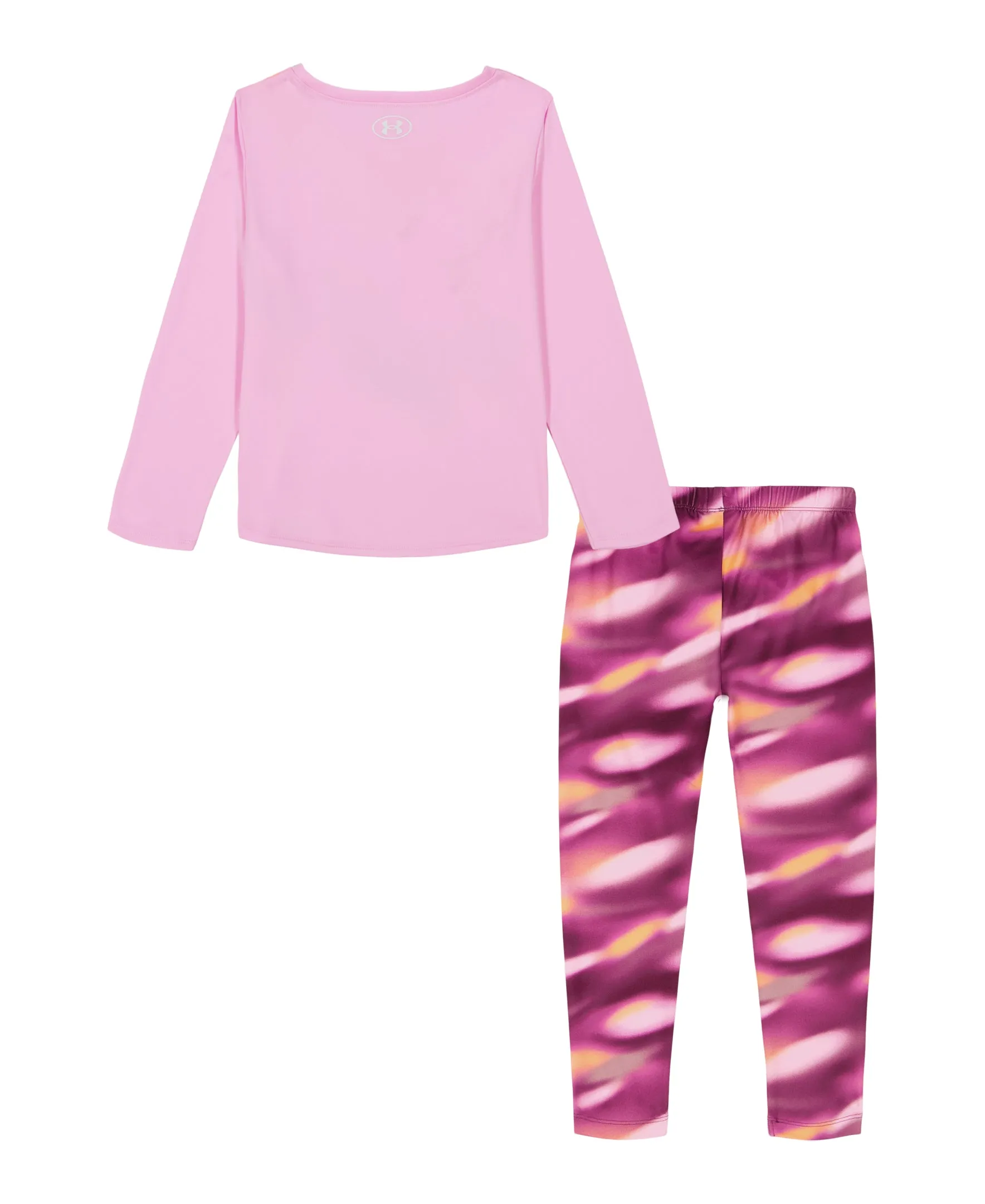 Under Armour Little Girls' UA Gradient Printed Leggings Set - Stellar Pink