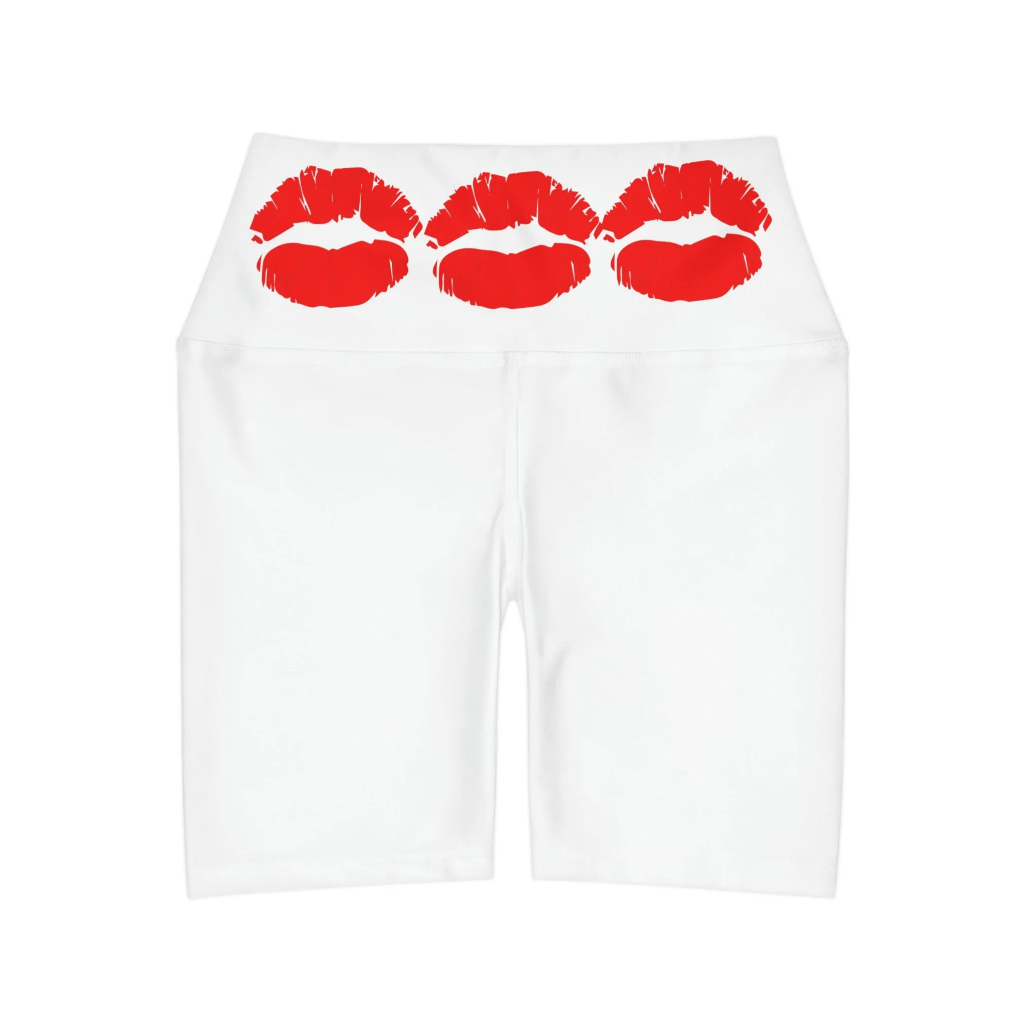 Valentine Gift, Kiss It, High Waisted Yoga Shorts