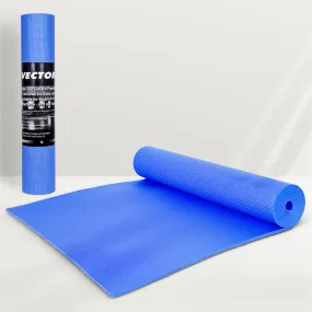 VECTOR X Non-Toxic Phthalate Free Best Quality and Anti slip PVC Eco Friendly 4 mm Yoga Mat (Navy)