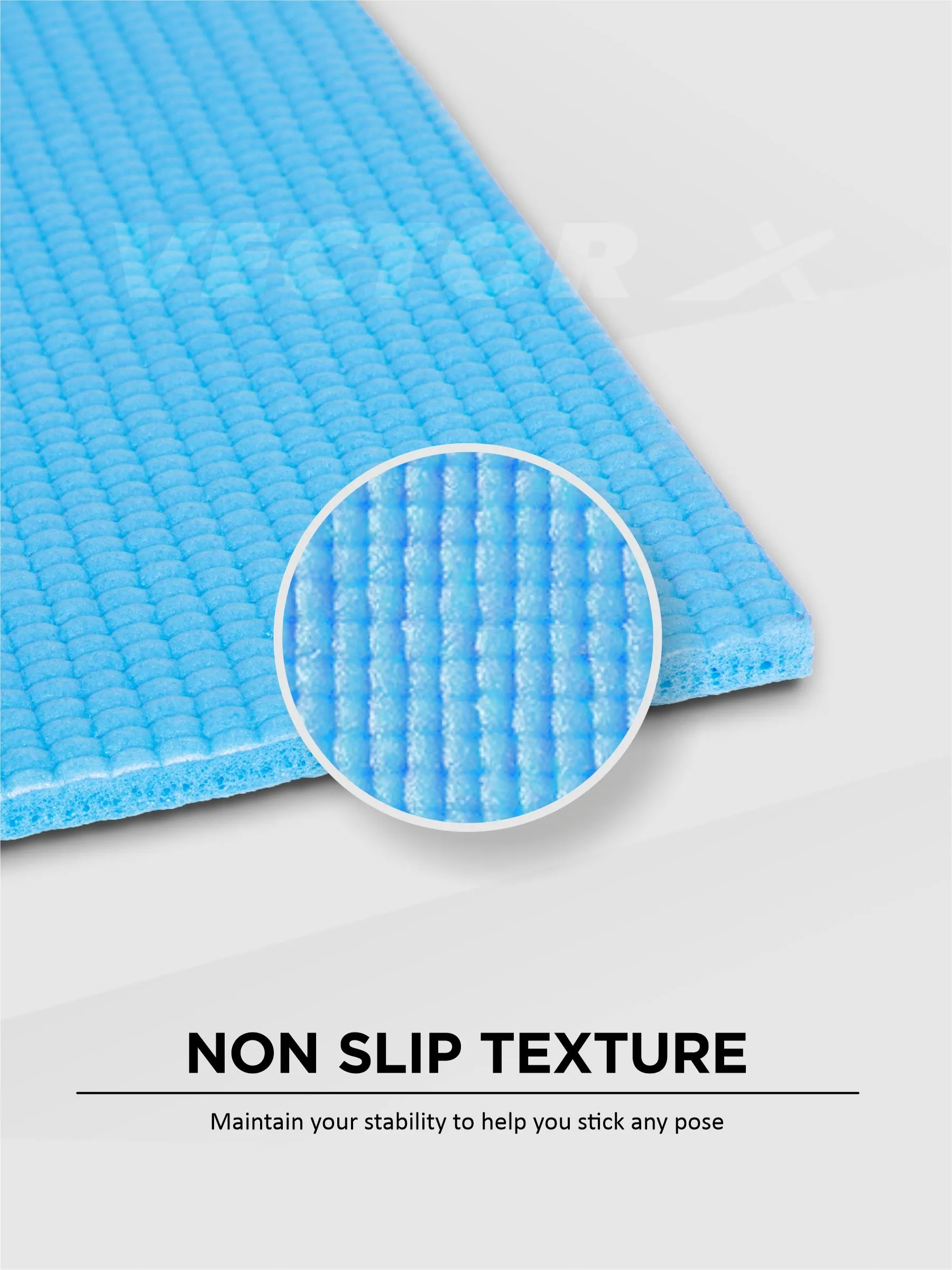 VECTOR X Non-Toxic Phthalate Free Best Quality and Anti slip PVC Eco Friendly 6 mm mm Yoga Mat (Navy)