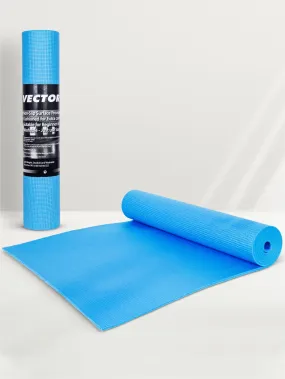 VECTOR X Non-Toxic Phthalate Free Best Quality and Anti slip PVC Eco Friendly 6 mm mm Yoga Mat (Navy)
