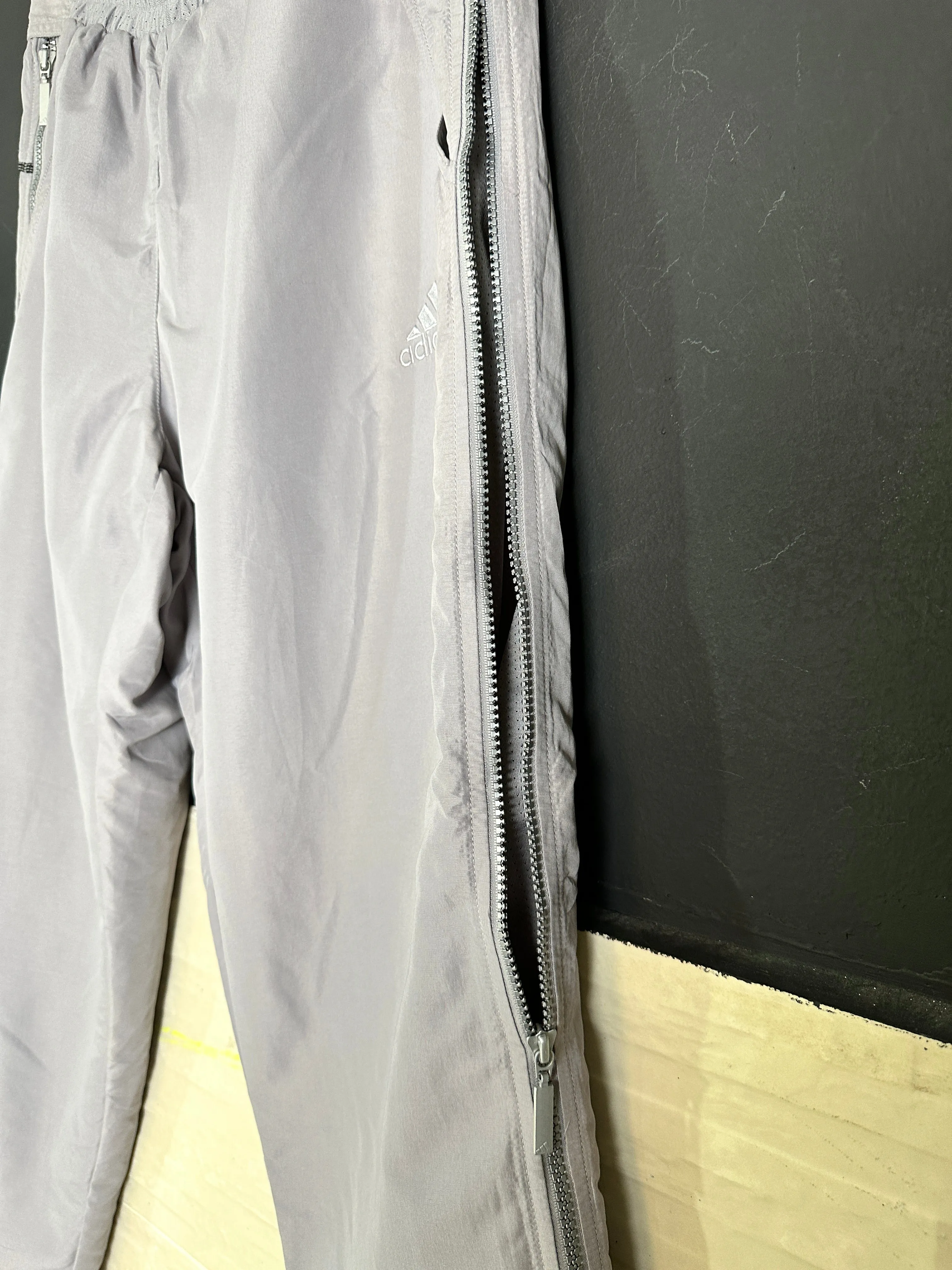 Vintage Adidas Track Pants With Side Zippers
