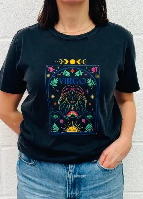 Virgo Rainbow Zodiac star sign t shirt