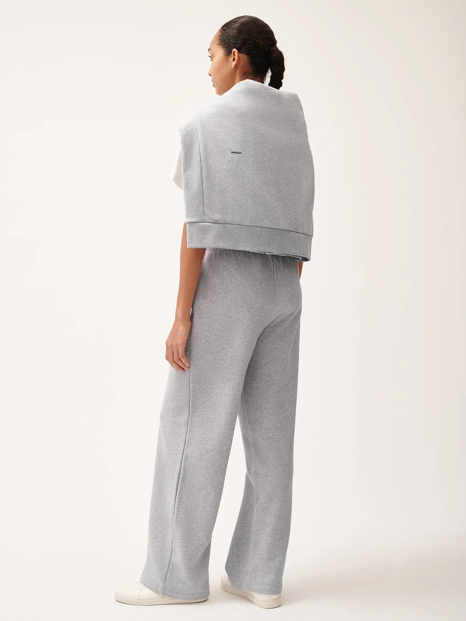 Womens 365 Midweight Straight Leg Track Pants—grey marl