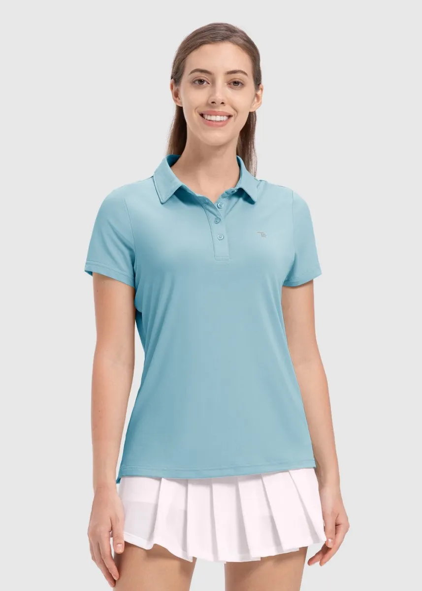 Women's 4-Button Quick Dry Polo Shirts