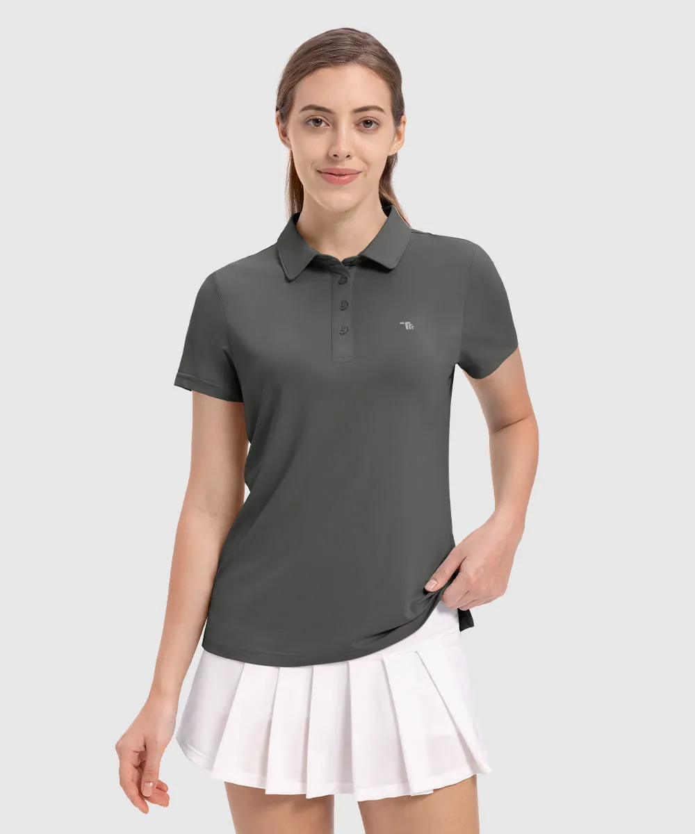 Women's 4-Button Quick Dry Polo Shirts