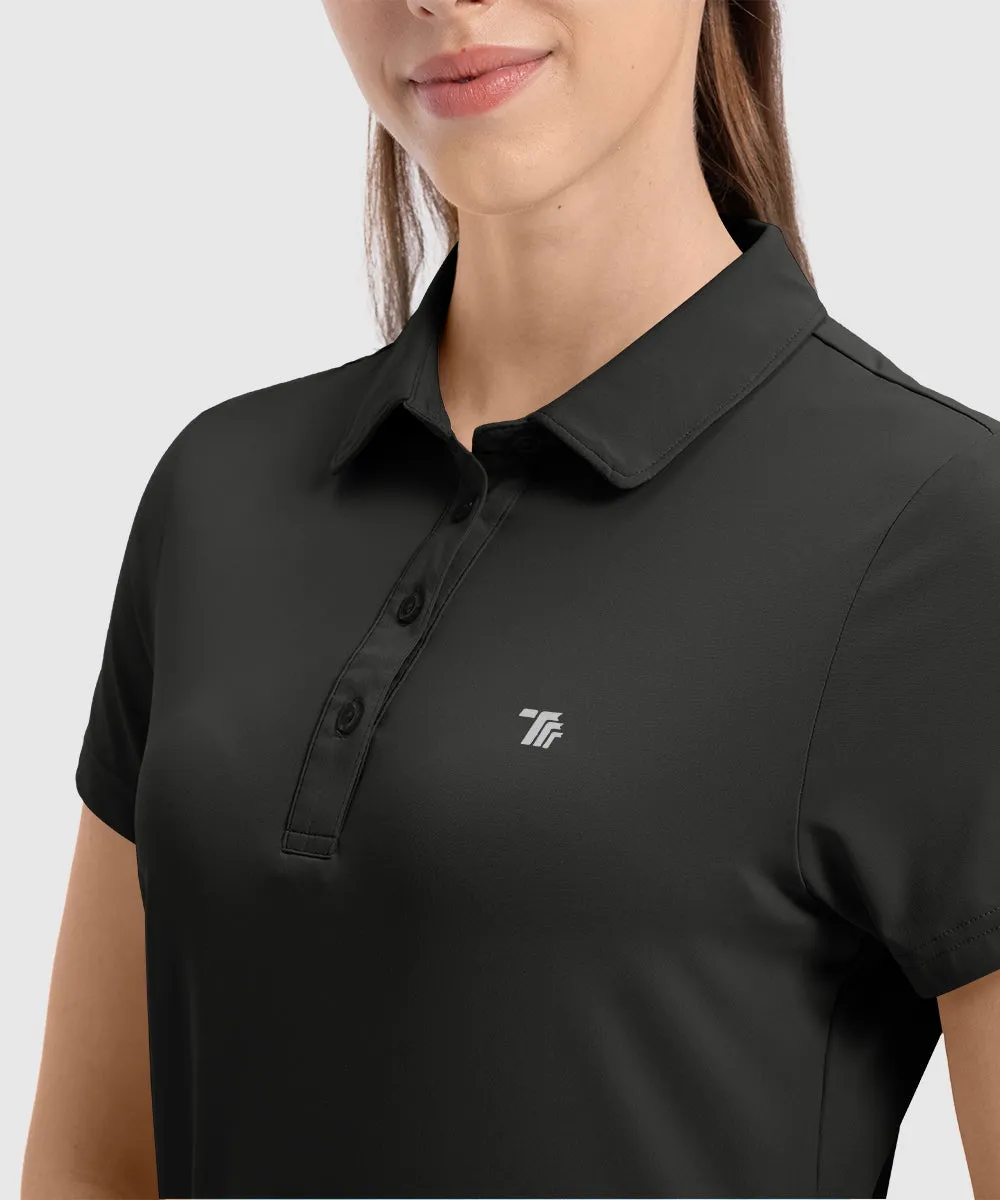 Women's 4-Button Quick Dry Polo Shirts