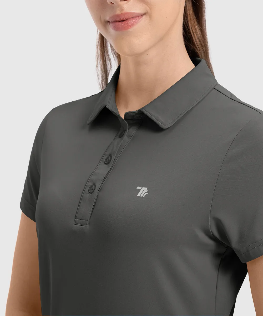 Women's 4-Button Quick Dry Polo Shirts