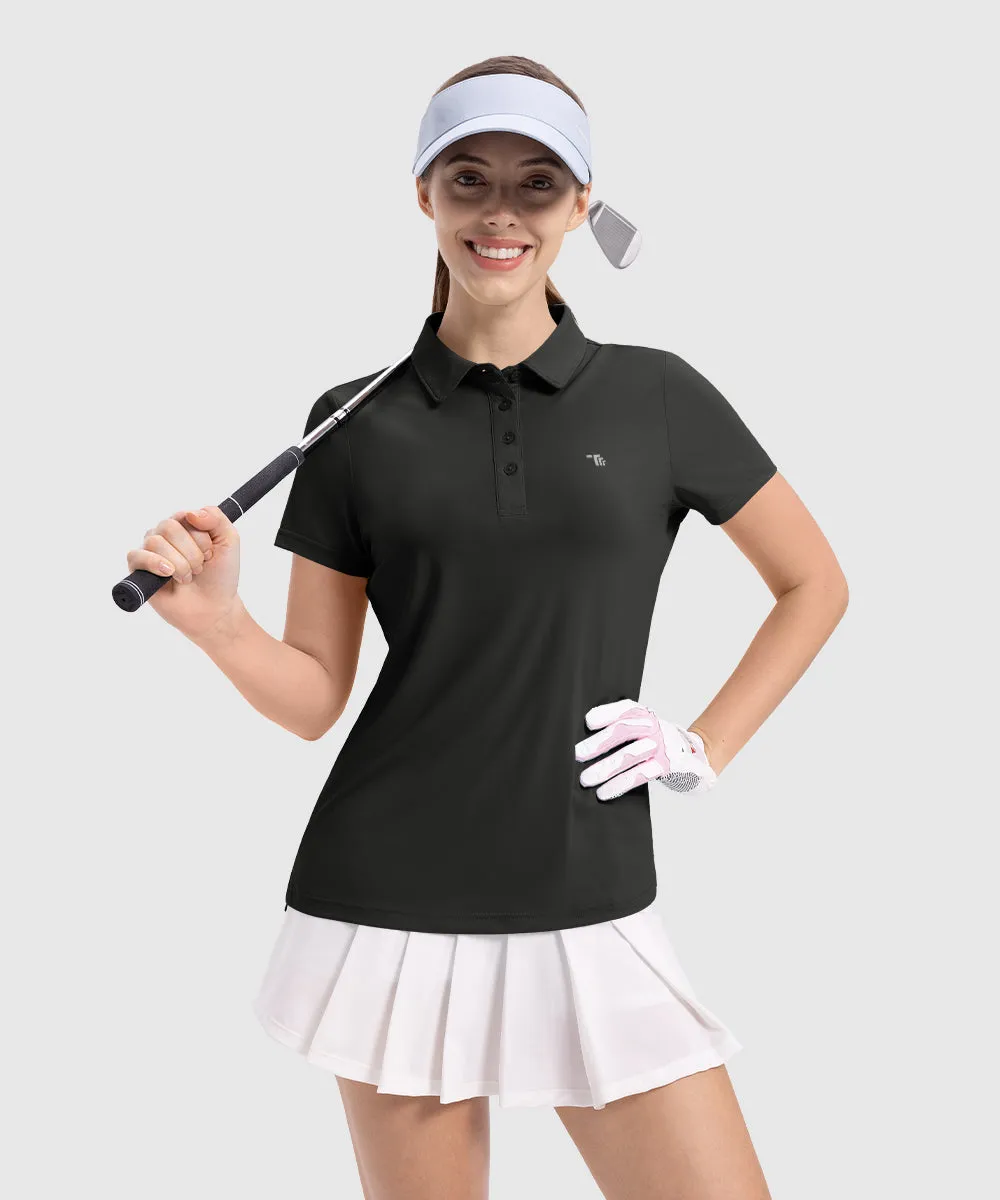 Women's 4-Button Quick Dry Polo Shirts