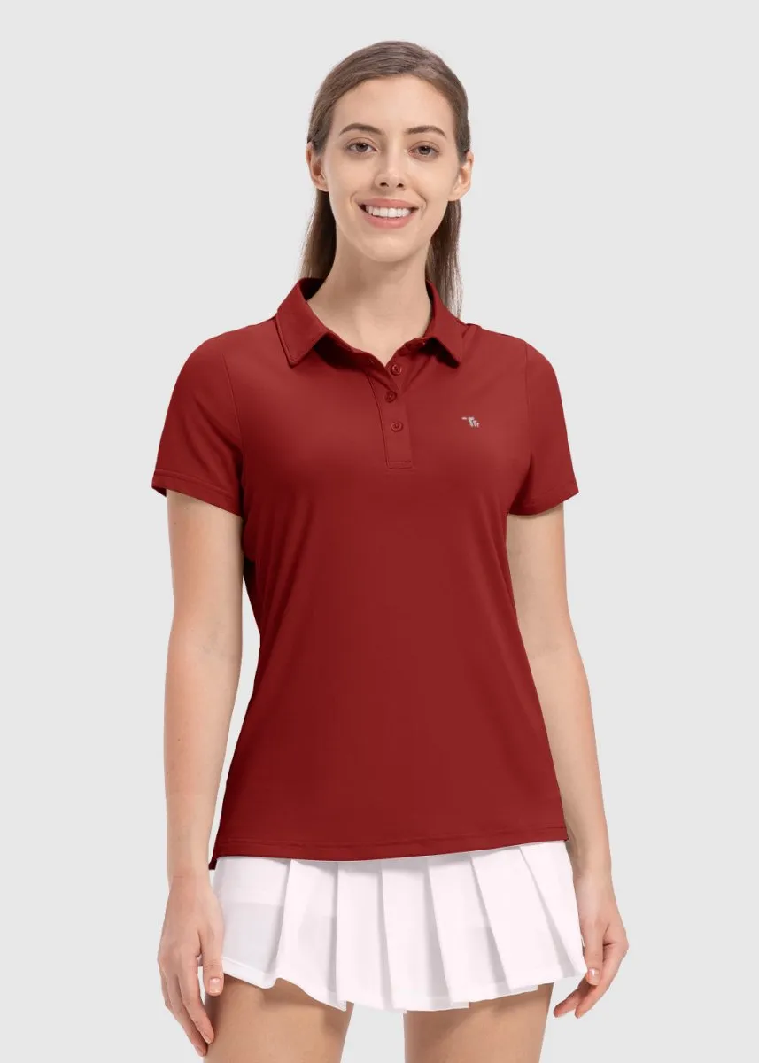 Women's 4-Button Quick Dry Polo Shirts