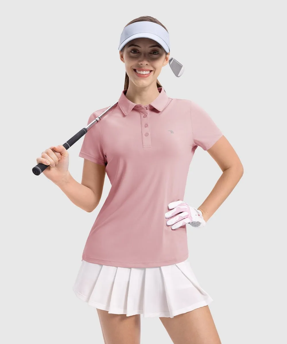 Women's 4-Button Quick Dry Polo Shirts