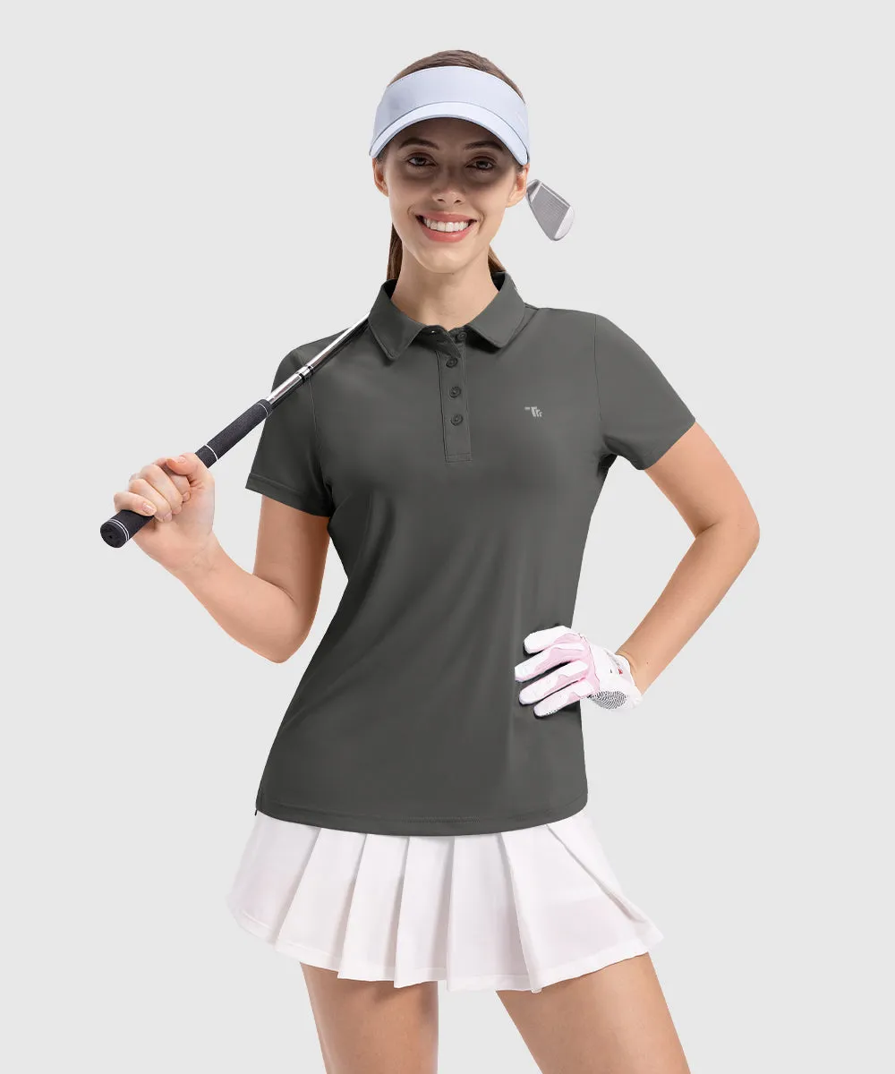 Women's 4-Button Quick Dry Polo Shirts