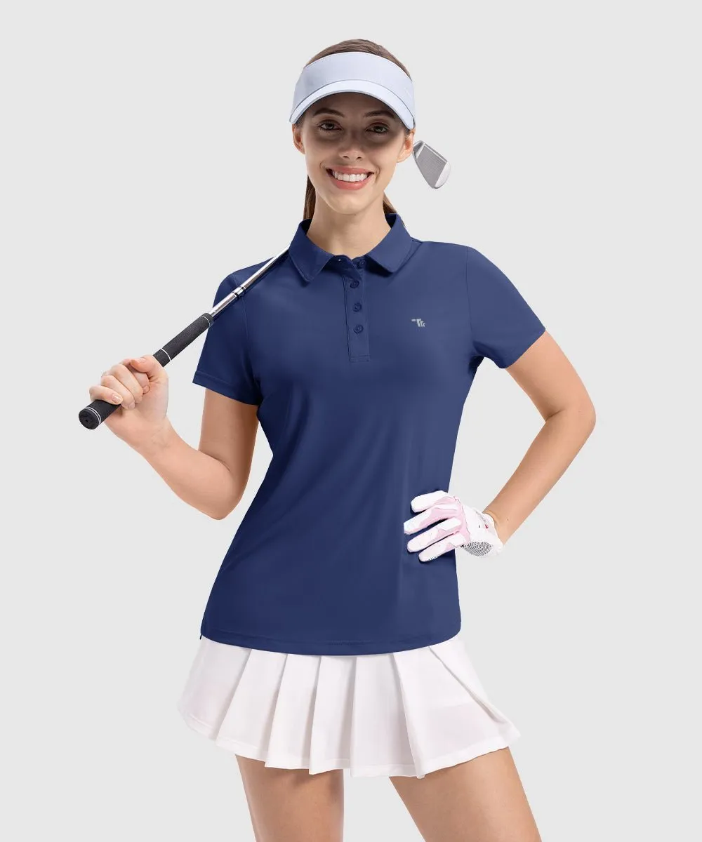 Women's 4-Button Quick Dry Polo Shirts