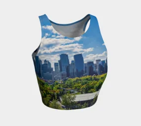 Women's Athletic Crop Top - Downtown Calgary McHugh Bluff Fall
