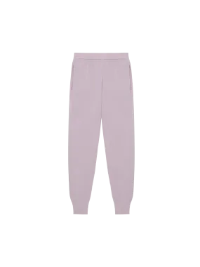 Womens DNA Regenerative Merino Wool Track Pants—raisin purple