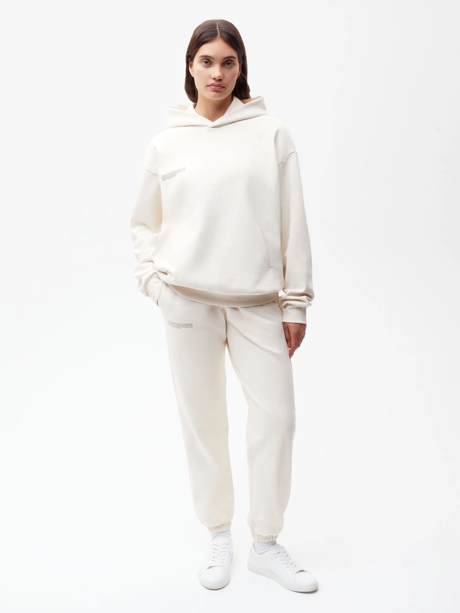 Womens In Conversion Cotton Track Pants—cotton white