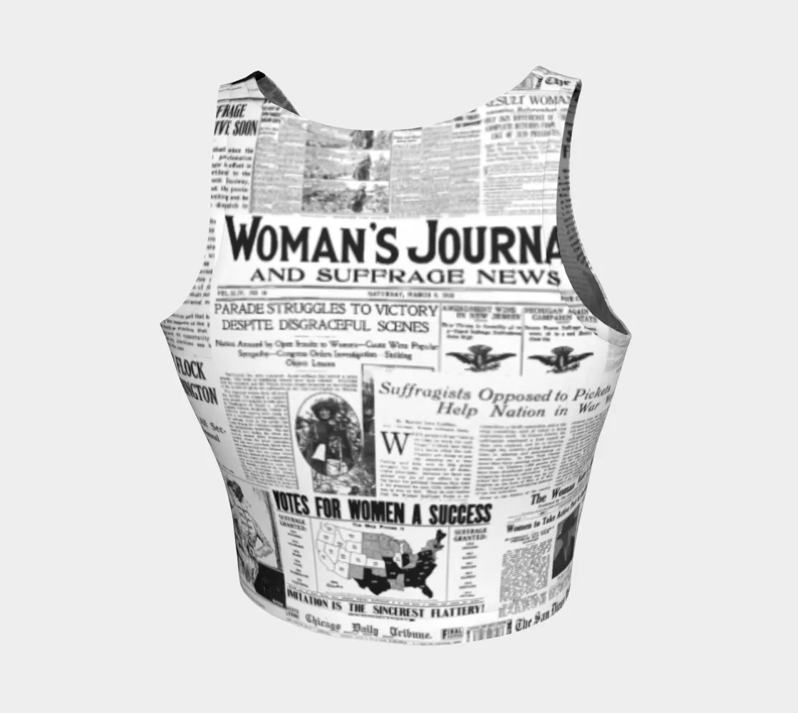 Women's Suffrage Crop Top for Flare Skirt