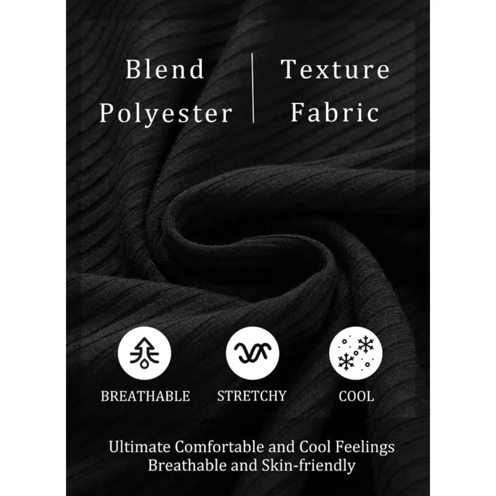 Women's Trendy Puff-Sleeve Top - Soft & Breathable Slim Fit-Black