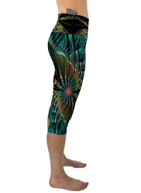 Yoga Cropped Leggings | Festival Clothing | Rave Pants | PaonPaon